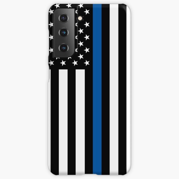 "Thin Blue Line" Samsung Galaxy Phone Case by Redbubble