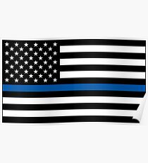 Thin Blue Line Poster