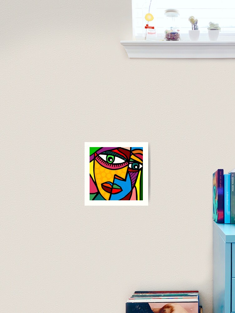 Funky Abstract Face | Art Print
