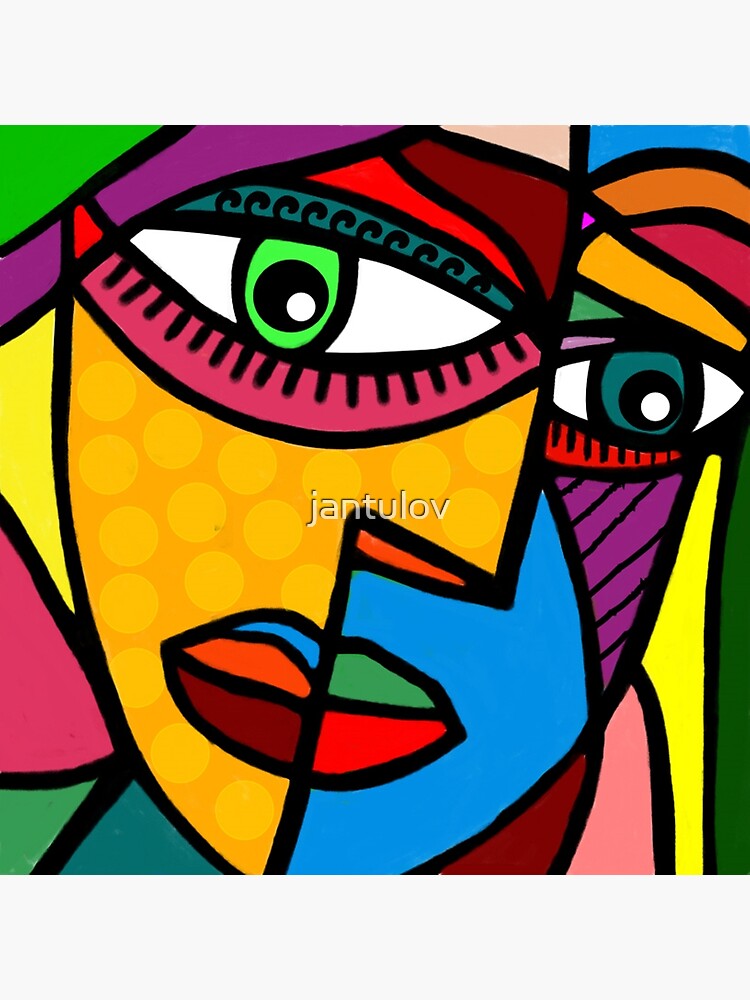 Funky Abstract Face | Art Print