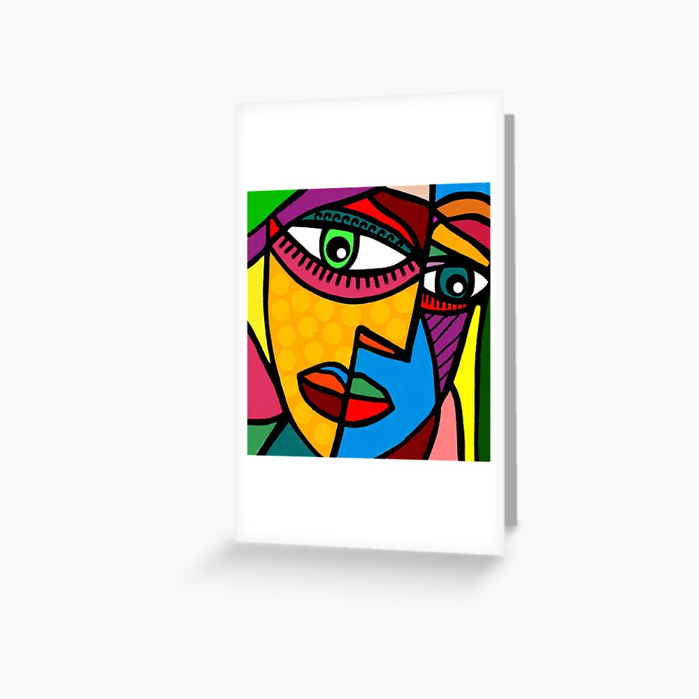 Funky Abstract Face | Art Print