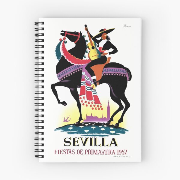 Item preview, Spain 1957 Seville April Fair Poster designed and sold by retrographics.