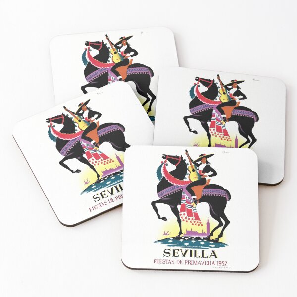 Item preview, Spain 1957 Seville April Fair Poster designed and sold by retrographics.