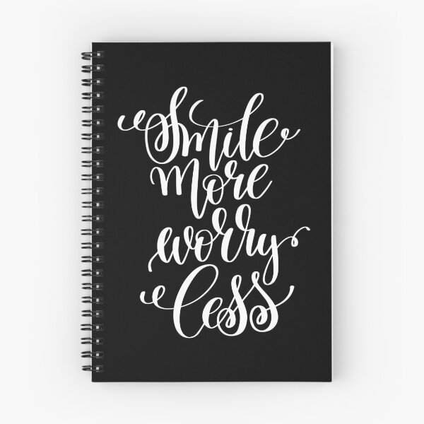 Item preview, Smile More Worry Less Inspirational Quotes designed and sold by ProjectX23.