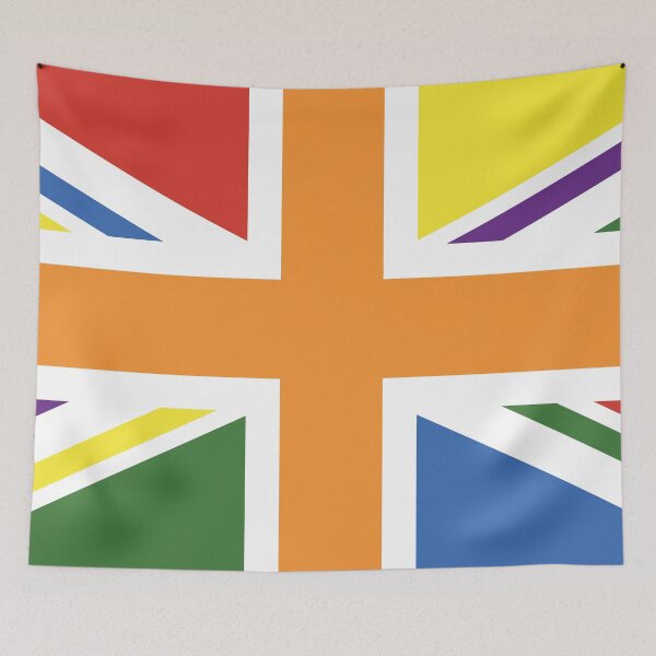 Item preview, LGBTQ+ RAINBOW PRIDE UK FLAG (UNION JACK) - RAINBOW PRIDE FLAG designed and sold by Clifford Hayes.