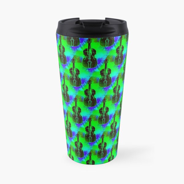 Violins with colorful background Travel Mug