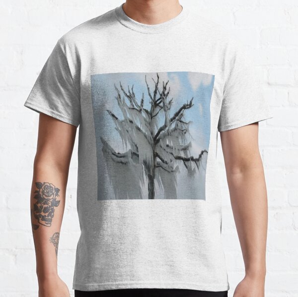 TREE COVERED IN ICE DURING A WINTER STORM-PILLOWS-TOTE BAG-TEE SHIRT- CARD- PICTURE ECT... Classic T-Shirt