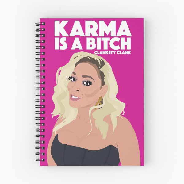 Item preview, Grand Dame KAREN HUGER  |  Karma Is A Bitch. Clankety Clank  |  RHOP (Real Housewives of Potomac) designed and sold by TheBoyHeroine.