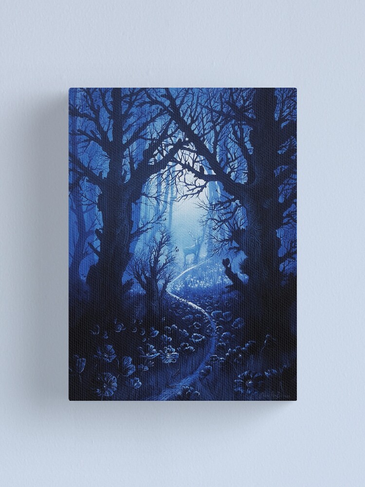 Alternate view of Woodland Stream Gathering Canvas Print