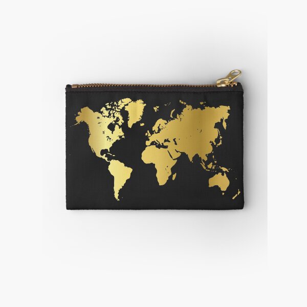 Item preview, Gold World Map designed and sold by MaddiLoppnow.