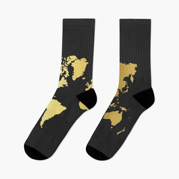 Item preview, Gold World Map designed and sold by MaddiLoppnow.