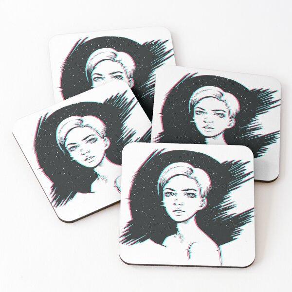 Item preview, Space pop art girl designed and sold by SleepyLizard.
