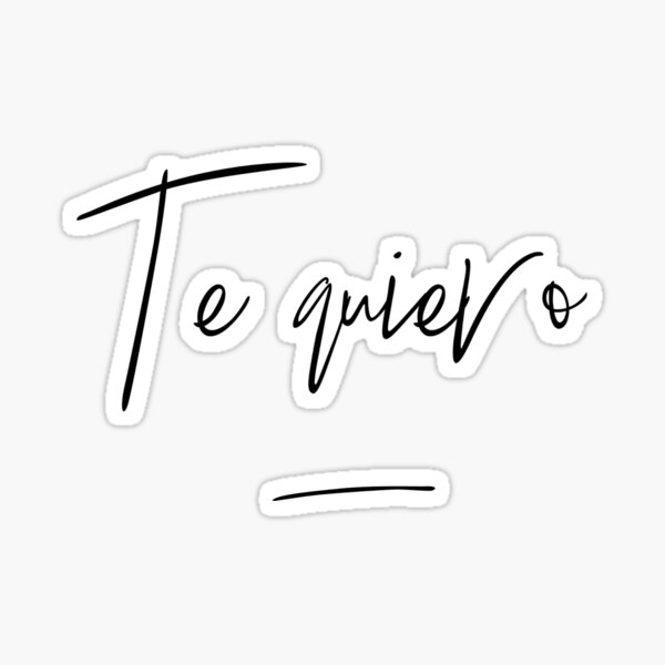 Te quiero realness Pegatina