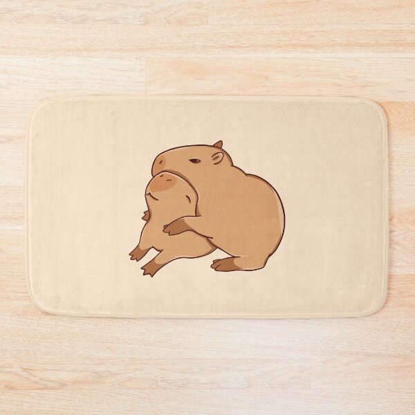Item preview, Hugging Capybaras designed and sold by manydoodles.