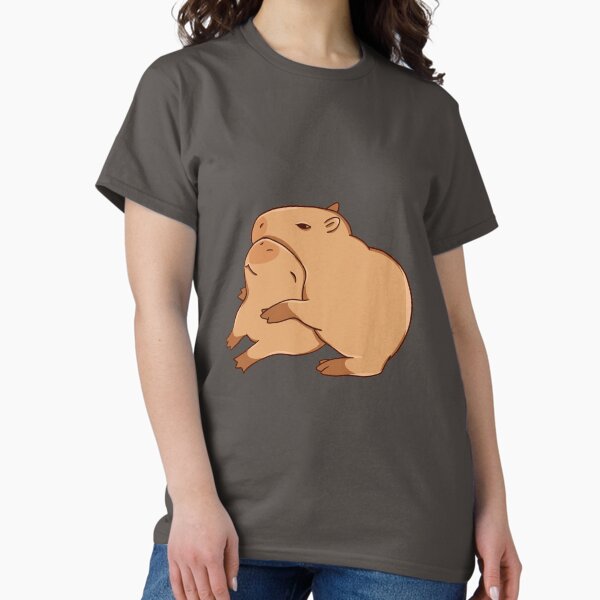 Item preview, Hugging Capybaras designed and sold by manydoodles.