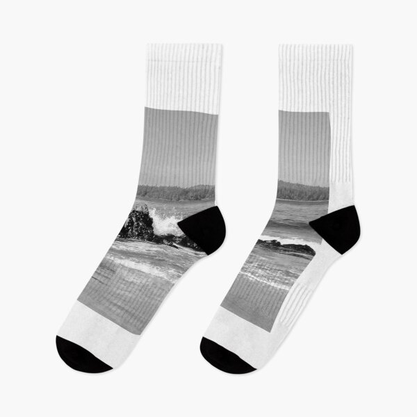 Item preview, Beach scape in B&W designed and sold by AnnDixon.