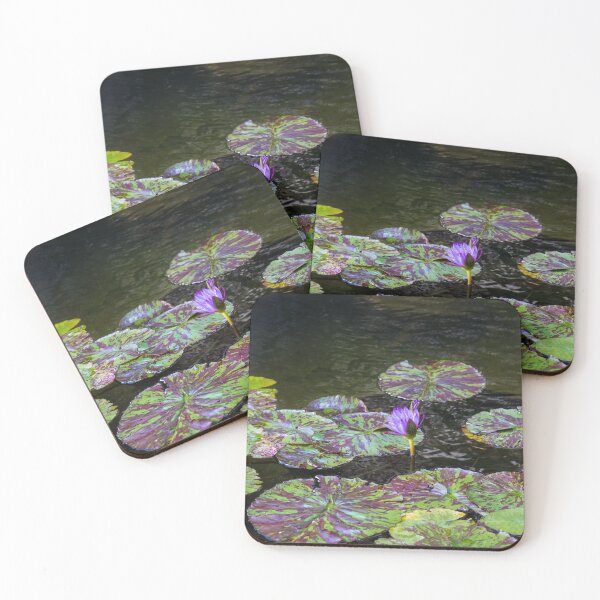Item preview, Fantabulously Purple - a Splendid Waterlily with Varicoloured Leaves designed and sold by Georgia Mizuleva.