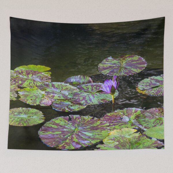 Item preview, Fantabulously Purple - a Splendid Waterlily with Varicoloured Leaves designed and sold by Georgia Mizuleva.