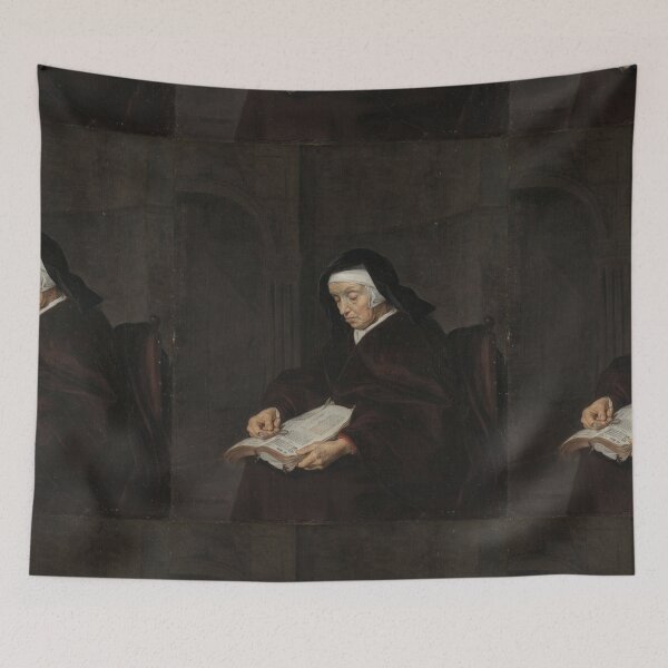 Item preview, Oude vrouw in overpeinzing - Gabriël Metsu designed and sold by themasters.