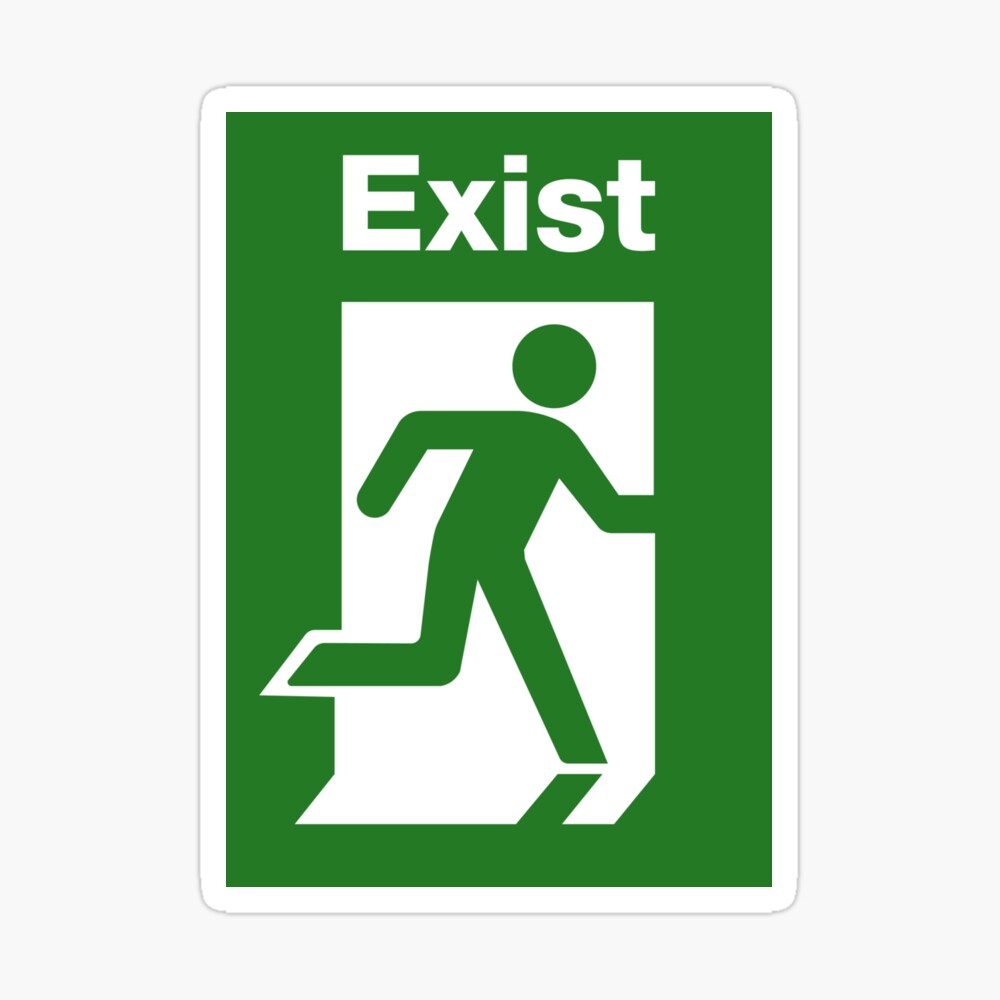 exist exit sign