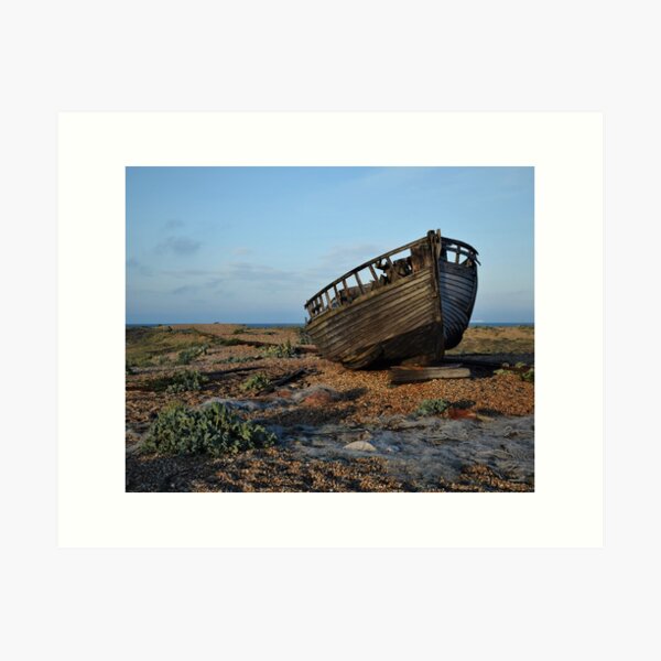 Old Fishing Boat at Dungenes - Canvas Art Print – Canvas Art Plus