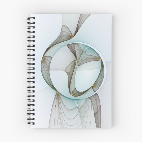 Item preview, Abstract Elegance Modern Light Blue Brown Golden Fractal Art designed and sold by gabiwArt.