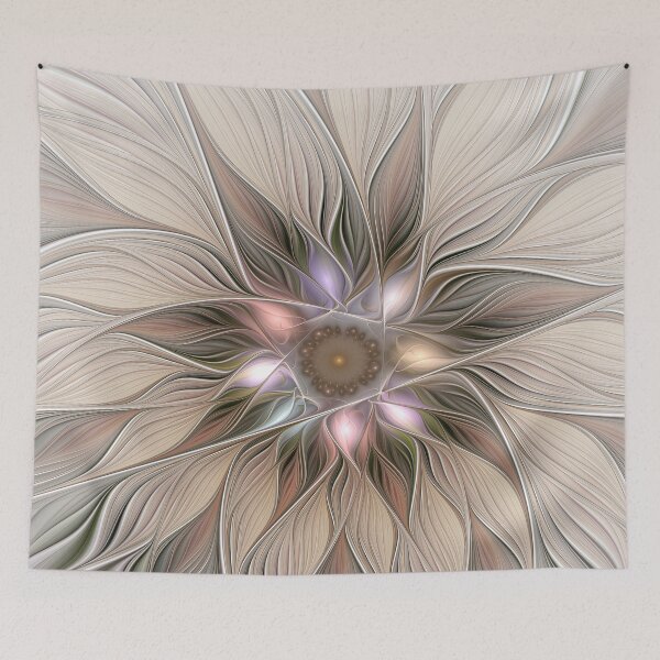 Item preview, Joyful Flower Modern Abstract Floral Fractal Art designed and sold by gabiwArt.