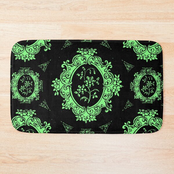 Item preview, Green vintage floral decoration pattern designed and sold by Carrie_Anne_Designs.