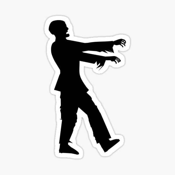 Item preview, Walking Zombie Silhouette designed and sold by MonkeyBusinessC.