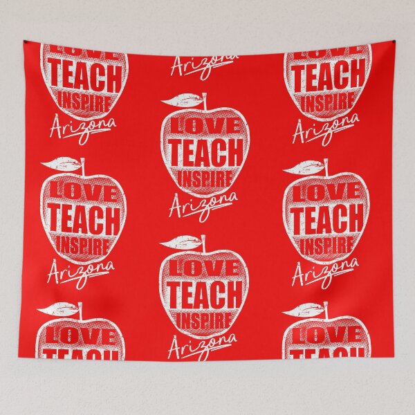 Item preview, Arizona Teachers Support Apple Distressed designed and sold by RiffXS.