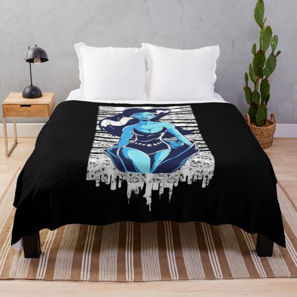 Item preview, Blue woman with skulls. designed and sold by emphatic.