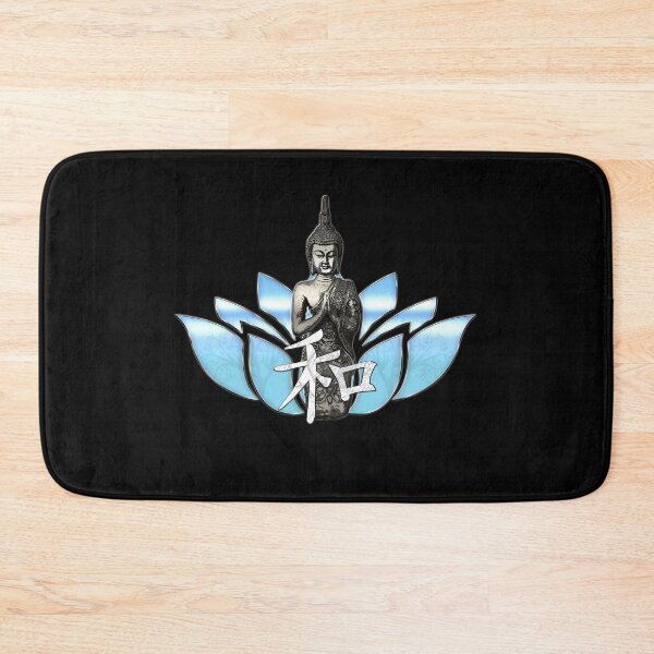 Item preview, buddha lotus kanji for peace designed and sold by Kam-designs.