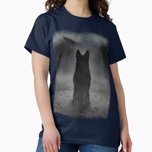 Item preview, Black german shepherd in the fog designed and sold by Destroyed-Pixel.