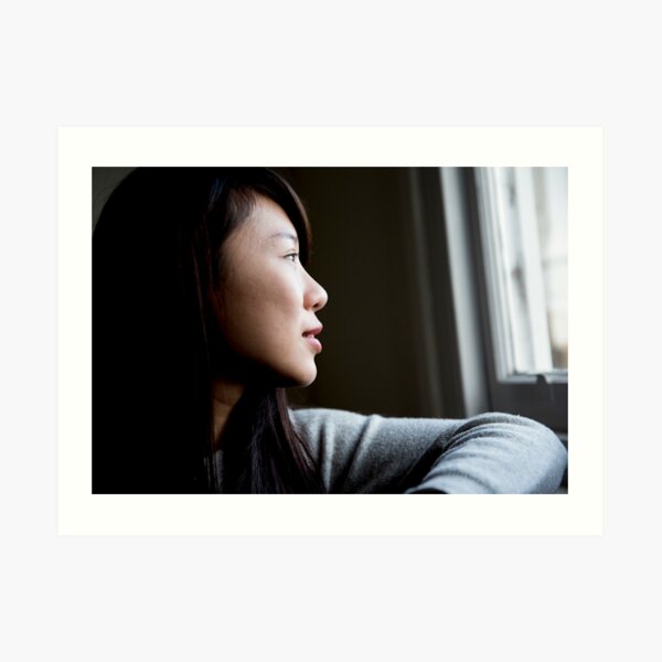 Portrait of a young woman Art Print