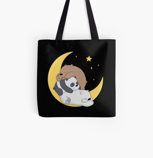 Nosotros osos desnudos Bolsa estampada de tela