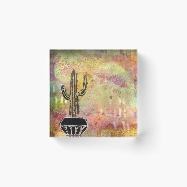 Item preview, Cactus and Stag Mixed Media Design designed and sold by peonypours.