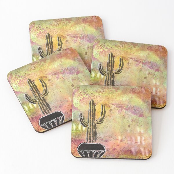 Item preview, Cactus and Stag Mixed Media Design designed and sold by peonypours.