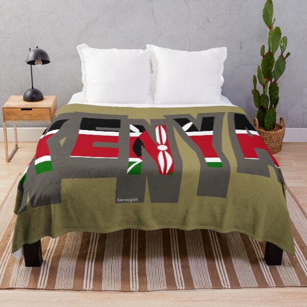 Item preview, Kenya Font with Kenyan Flag designed and sold by Havocgirl.