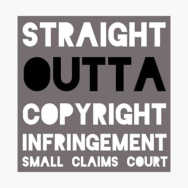 Item preview, Copyright Claims Court designed and sold by Arbitrarily Awesome.