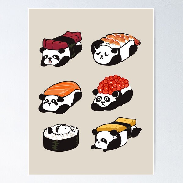 Item preview, Sushi Panda designed and sold by Huebucket.