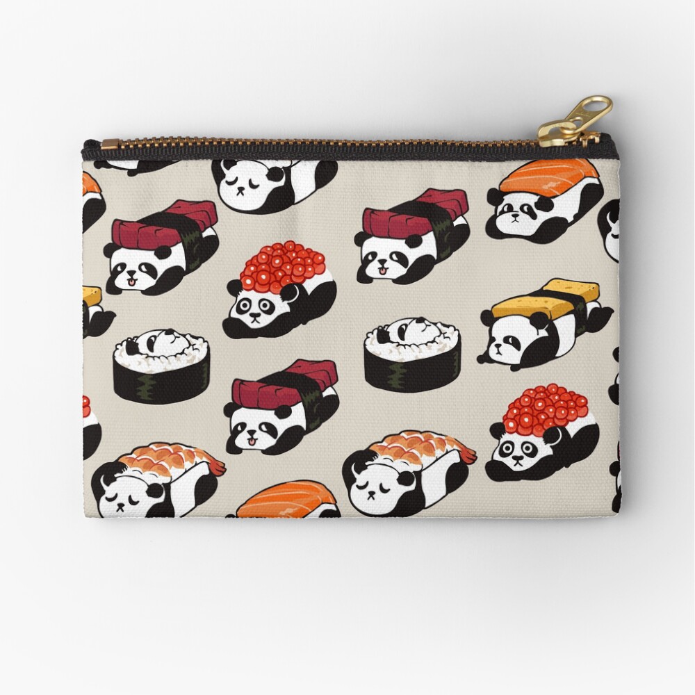 SUSHI PANDA Zipper Pouch
