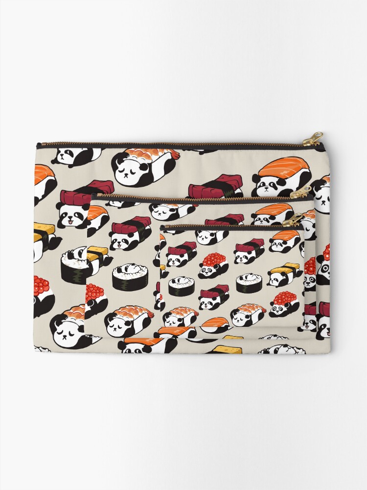 Alternate view of SUSHI PANDA Zipper Pouch