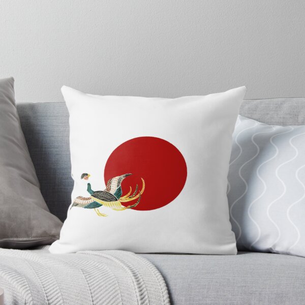 Item preview, Japanese Flag - Another Woodblock Print of Crane designed and sold by weavernap.