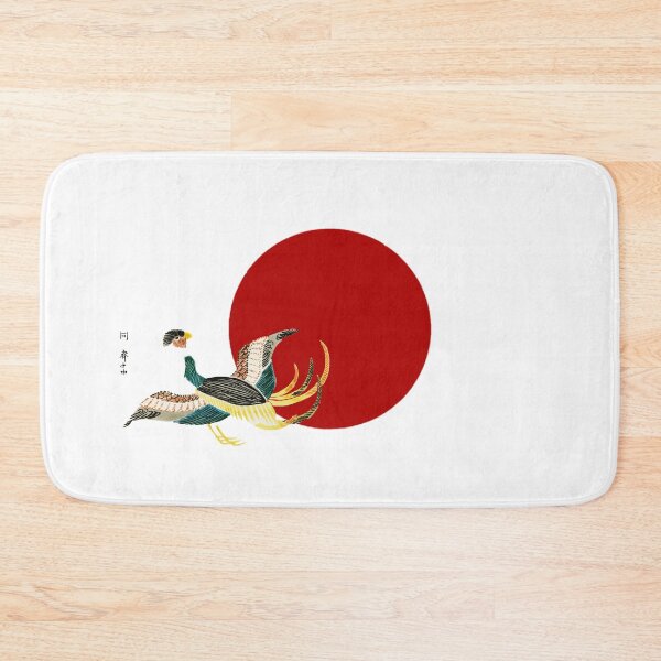 Item preview, Japanese Flag - Another Woodblock Print of Crane designed and sold by weavernap.