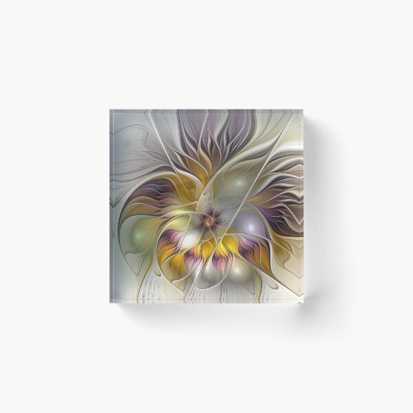 Item preview, Abstract Colorful Fantasy Flower Modern Floral Fractal Art designed and sold by gabiwArt.