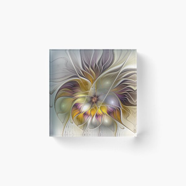Item preview, Abstract Colorful Fantasy Flower Modern Floral Fractal Art designed and sold by gabiwArt.