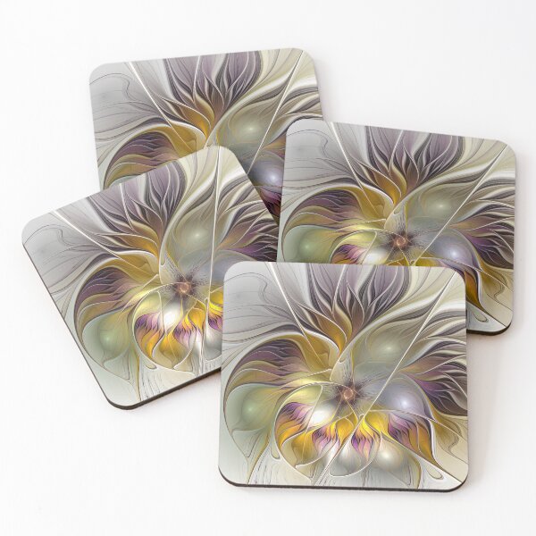 Item preview, Abstract Colorful Fantasy Flower Modern Floral Fractal Art designed and sold by gabiwArt.
