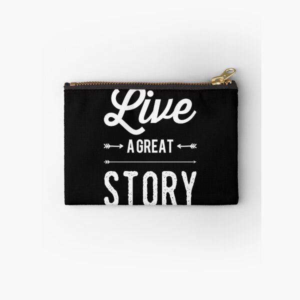Item preview, Motivational Inspirational and Positive quote - live a great story typography text art by Word Fandom - wordfandom designed and sold by Kerry Pritchard.
