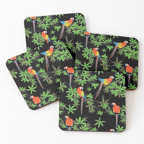 Item preview, Tropical Parrot Dark Pattern designed and sold by PaulaBowles.