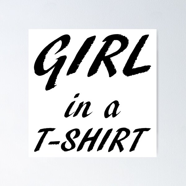 Item preview, Girl in a T-shirt designed and sold by saechla.